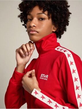 Golden Goose Red Logo Track Jacket
